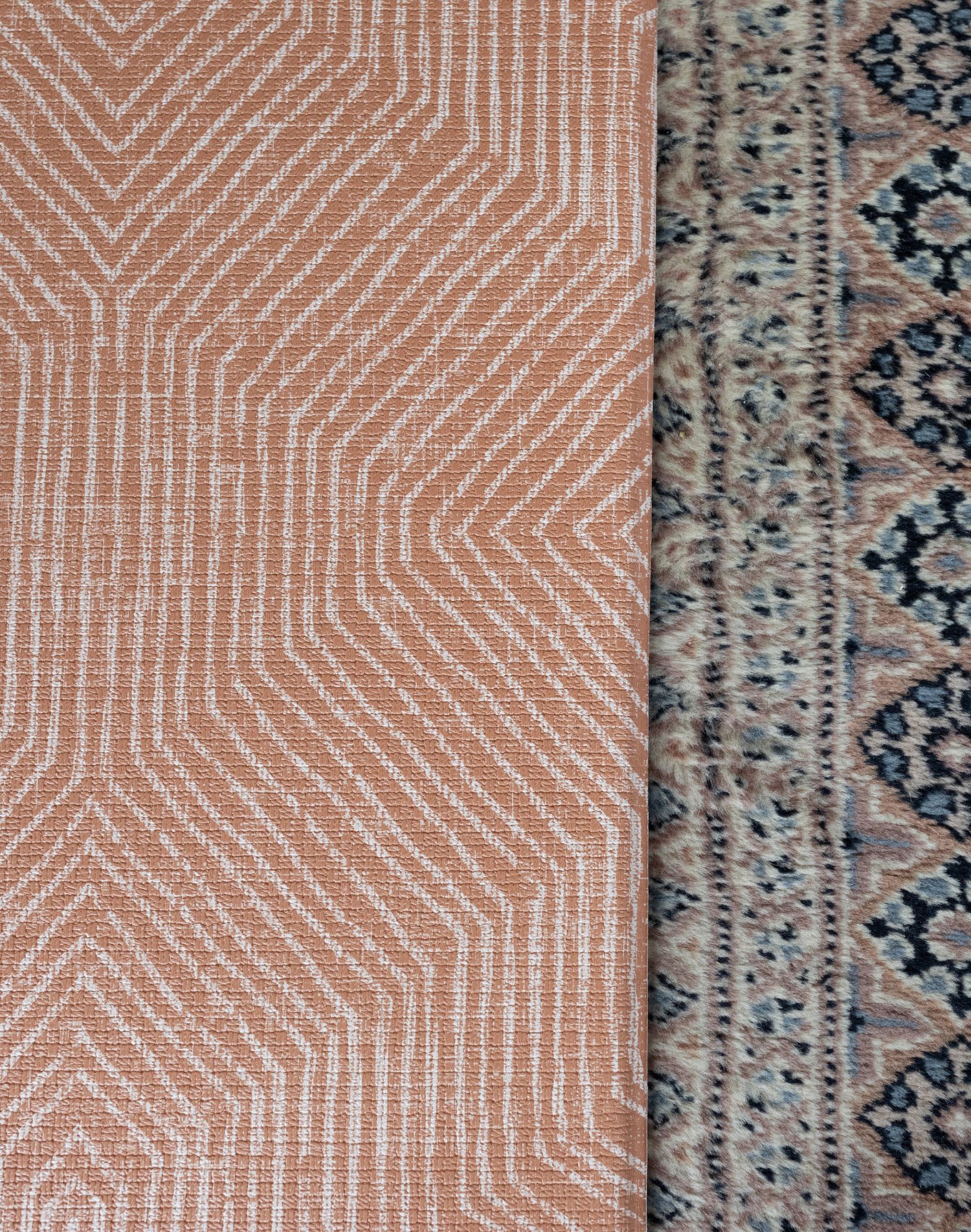 TERRACOTTA kilim soft playmat with a textured surface offers protection for the whole family and complements the home