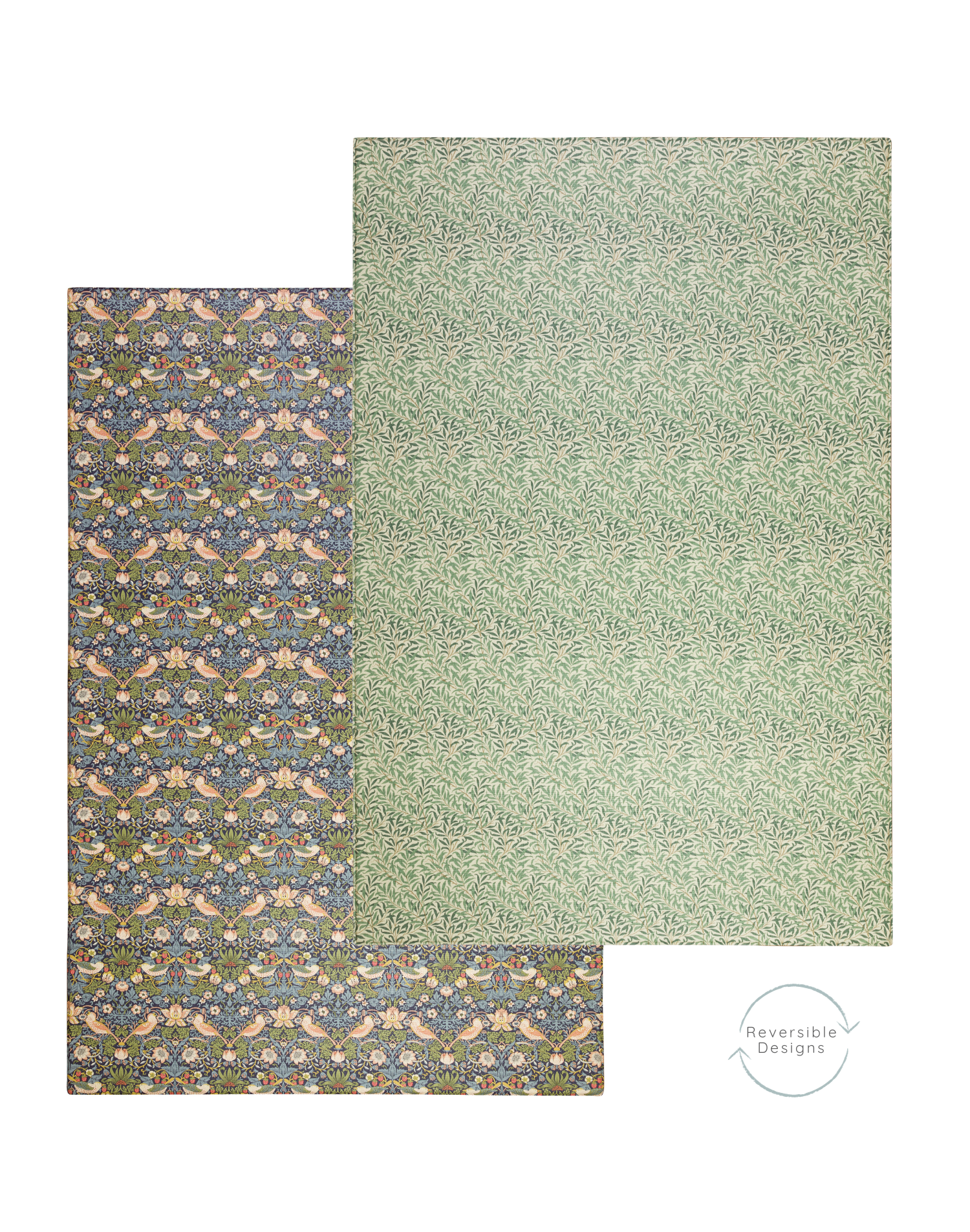 A play mat with a subtle, timeless aesthetic on both sides